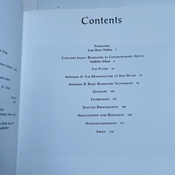 The New Beadwork Hardcover Kathlyn Moss Alice Scherer 1992 Vintage - Picture 5 of 5